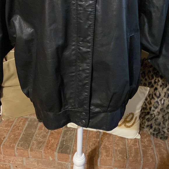 💥 COMINT | Vintage 80s Genuine Leather Jacket | Size: M - Picture 5 of 16